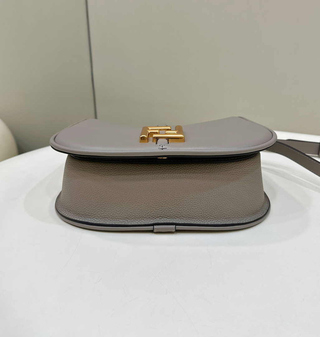 Fendi Cmon Medium 8BT366 Shoulder gray smooth leather Bag - Default Title - View 6