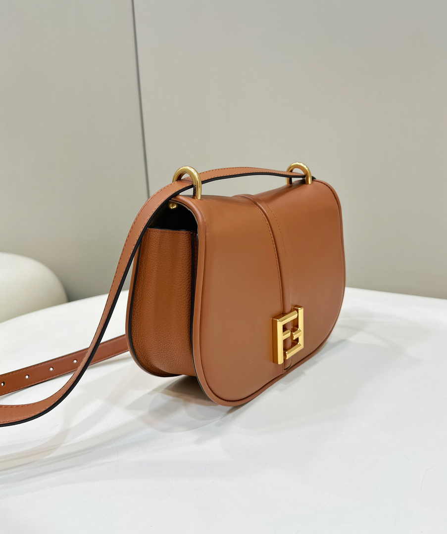Fendi Cmon Medium 8BT366 Shoulder brown smooth leather Bag - Default Title - View 5