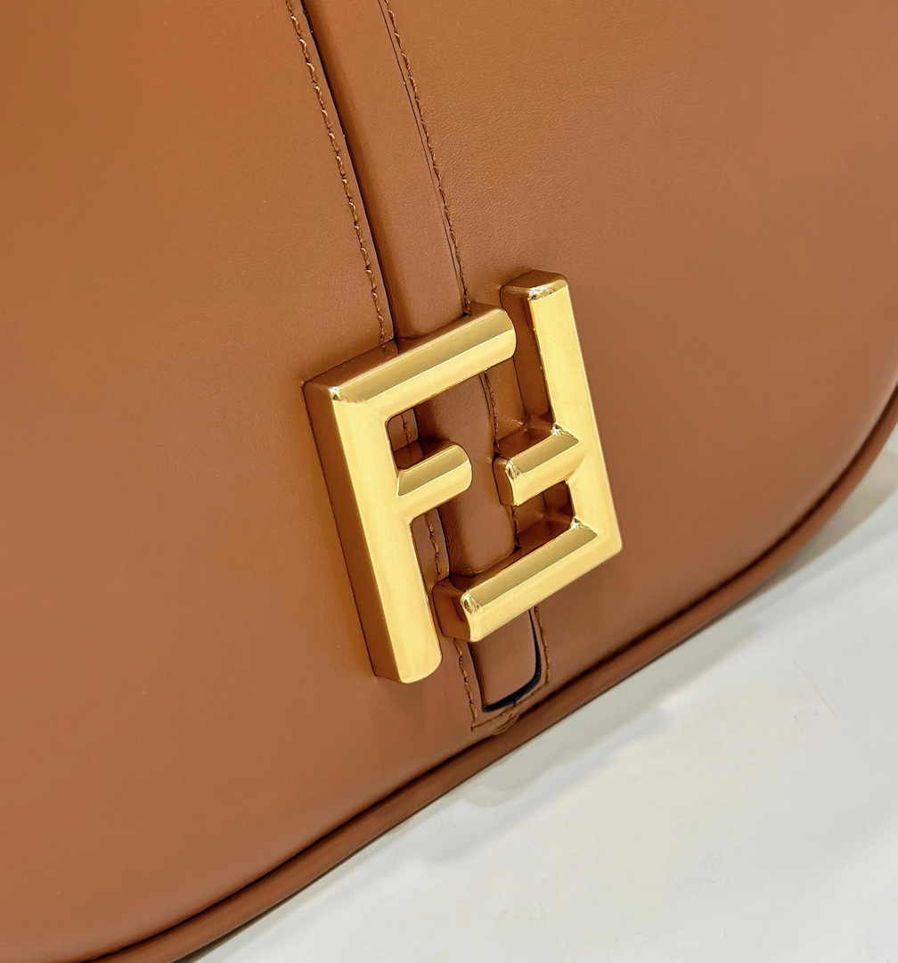 Fendi Cmon Medium 8BT366 Shoulder brown smooth leather Bag - Default Title - View 7