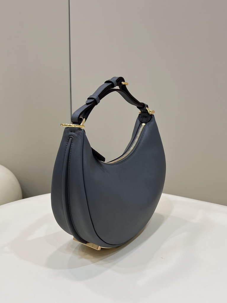 Fendi Fendigraphy Small Dark Gray leather bag 8BR798 - Default Title - View 3