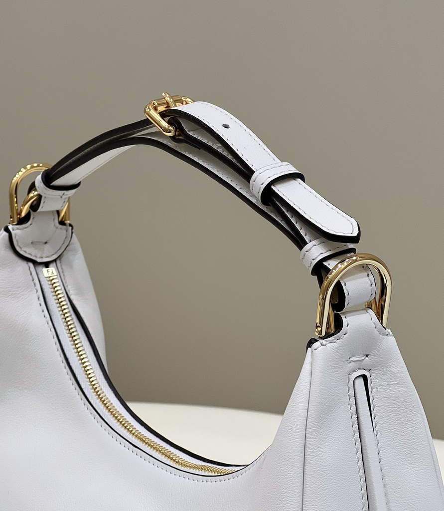 Fendi Fendigraphy Small white leather bag 8BR798 - Default Title - View 4