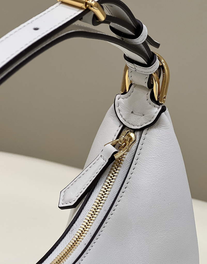 Fendi Fendigraphy Small white leather bag 8BR798 - Default Title - View 5