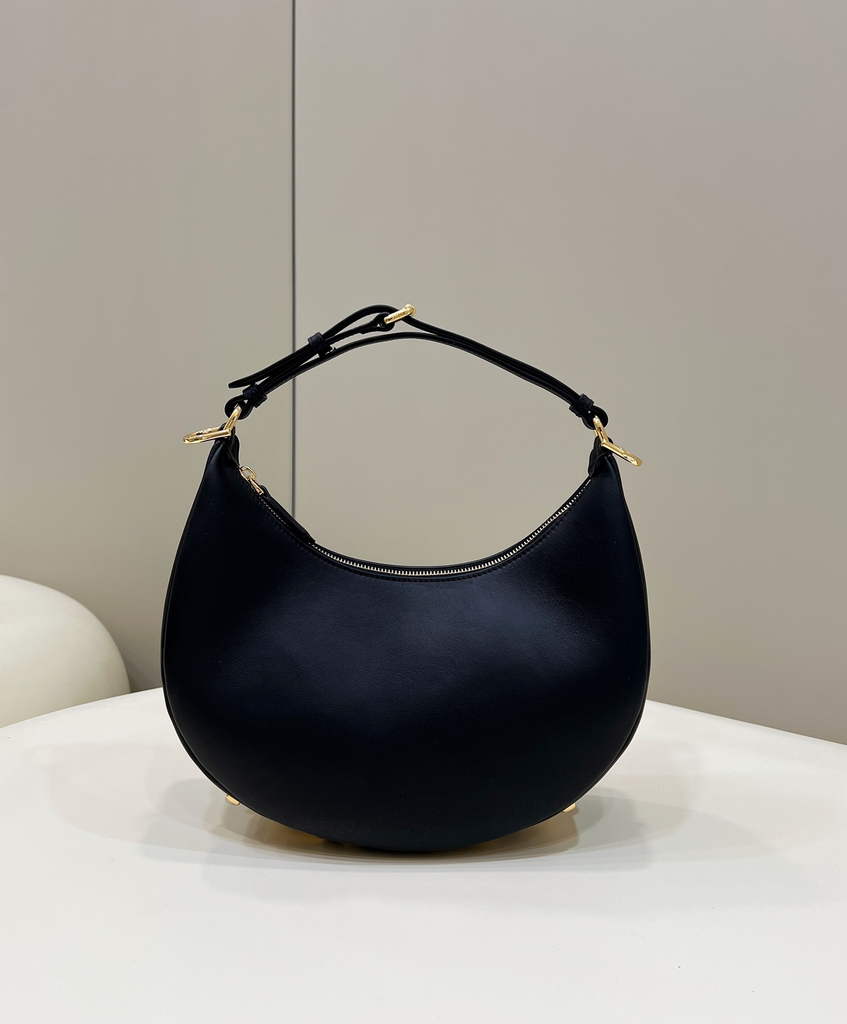 Fendi Fendigraphy Small Black leather bag 8BR798 - Default Title - View 1