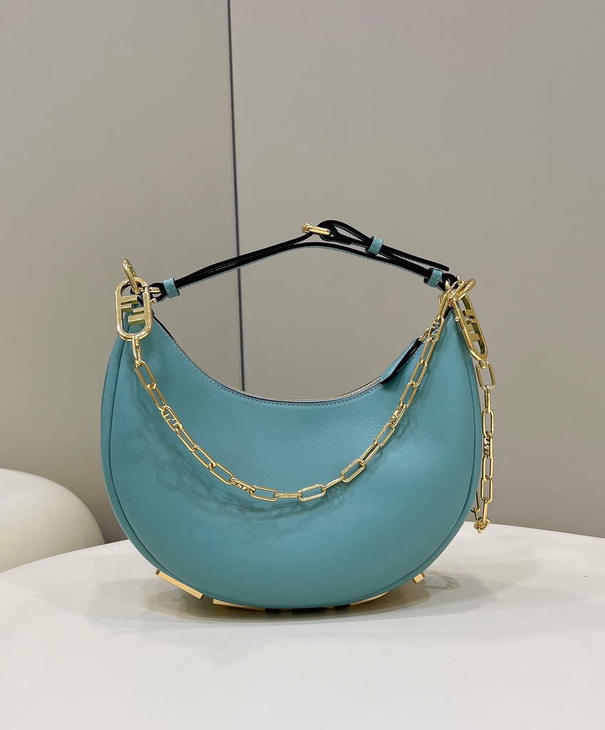 Fendi Fendigraphy Small Green leather bag 8BR798 - Default Title - View 1