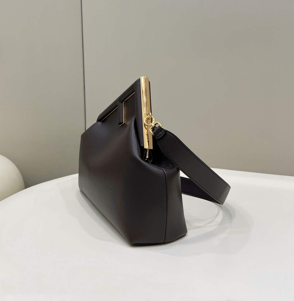 Fendi First Medium 8BP127 Dark Brown leather bag - Default Title - View 2