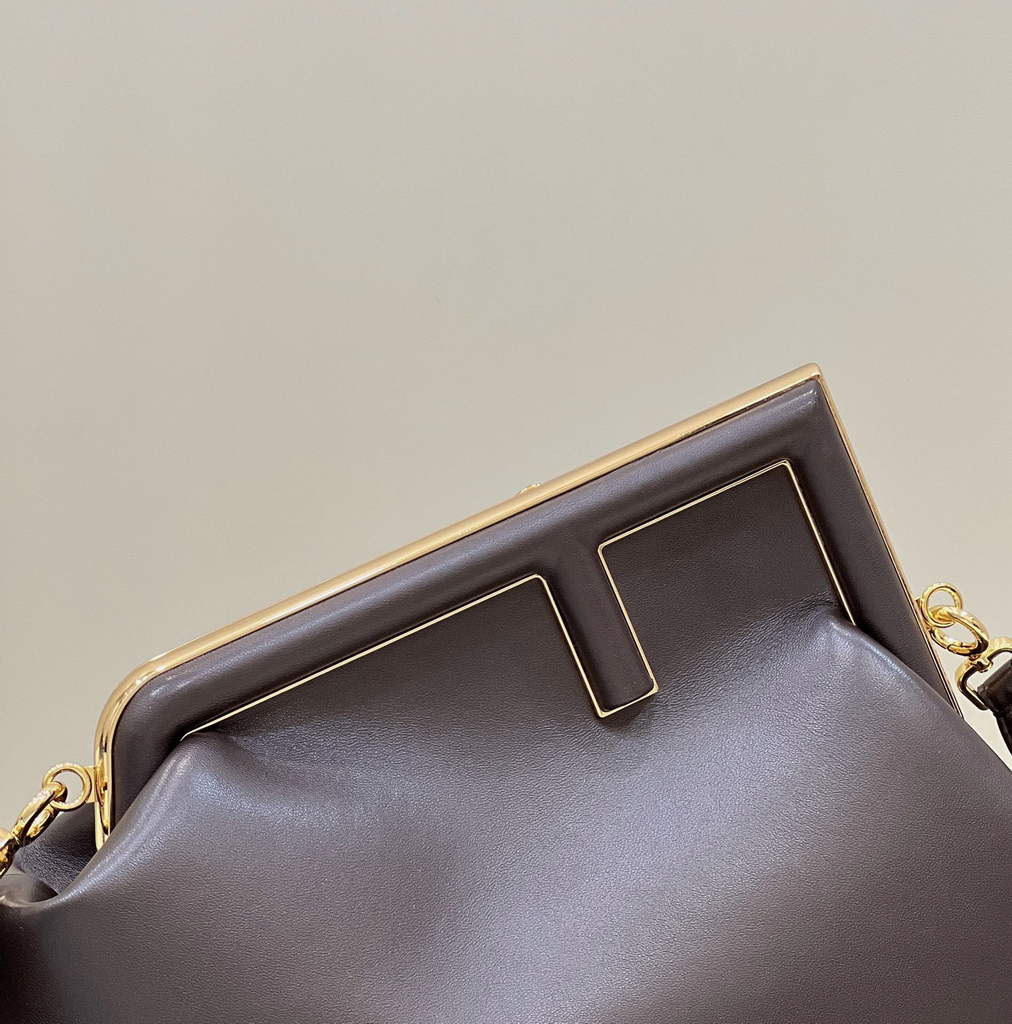 Fendi First Medium 8BP127 Dark Brown leather bag - Default Title - View 4