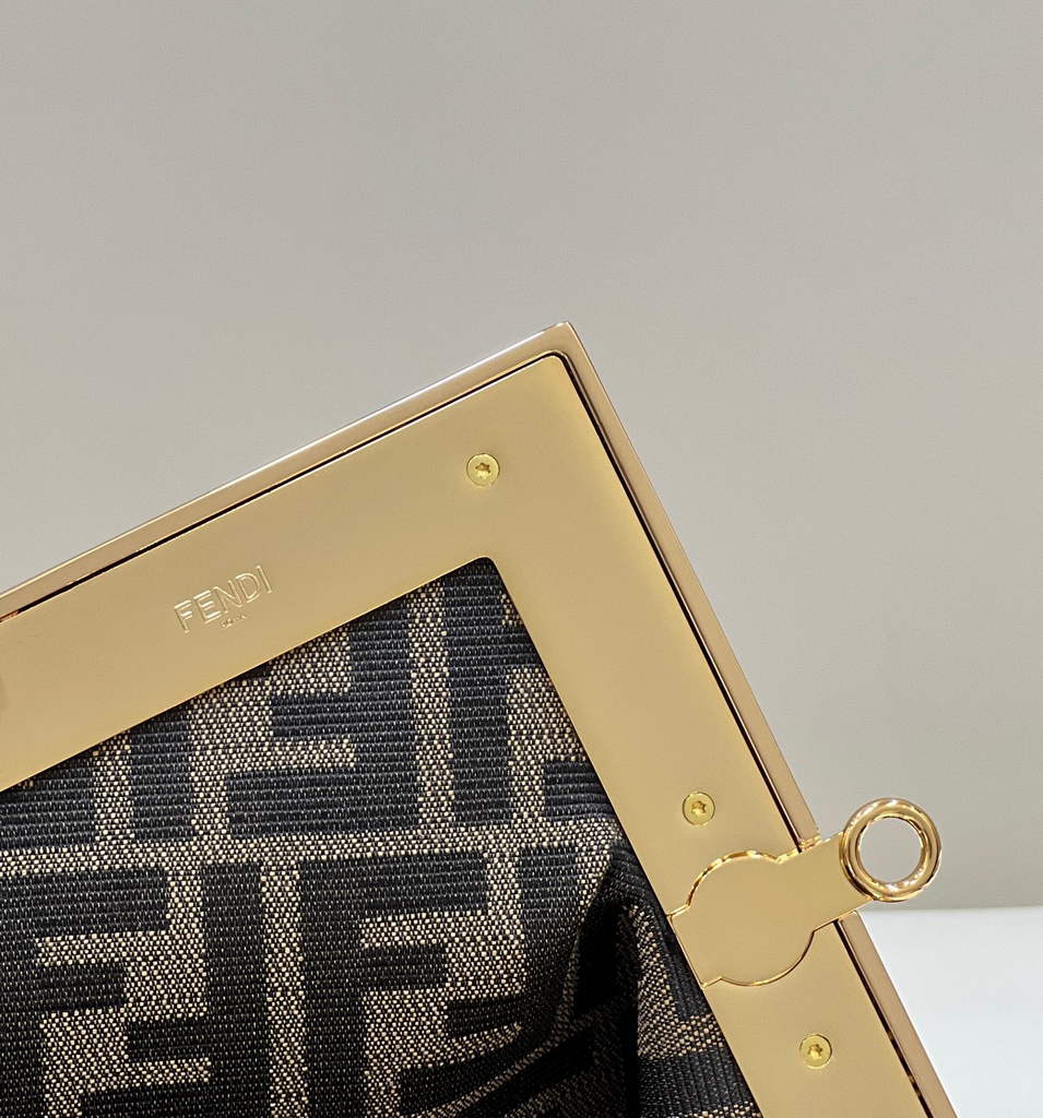 Fendi First Medium 8BP127 Dark Brown leather bag - Default Title - View 5