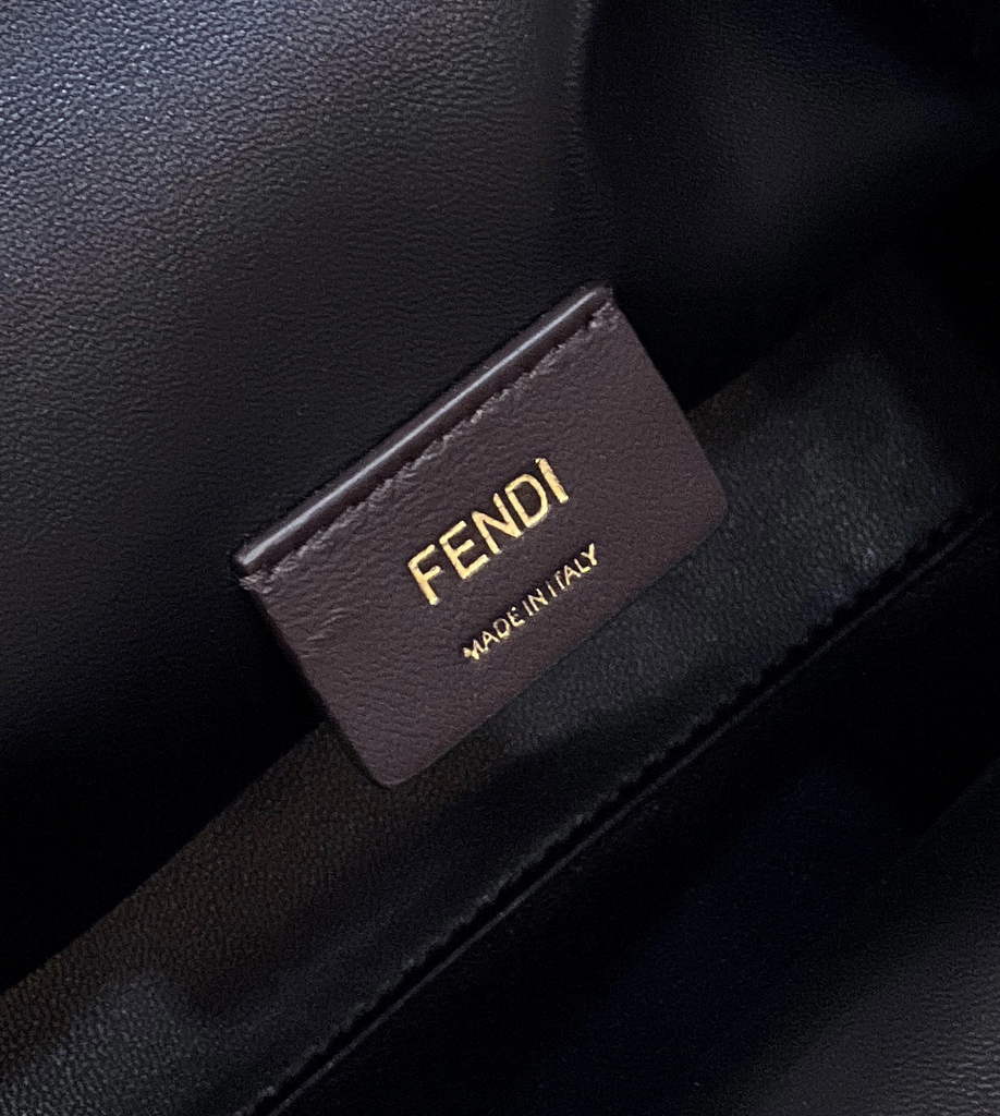 Fendi First Medium 8BP127 Black fox fur bag - Default Title - View 7