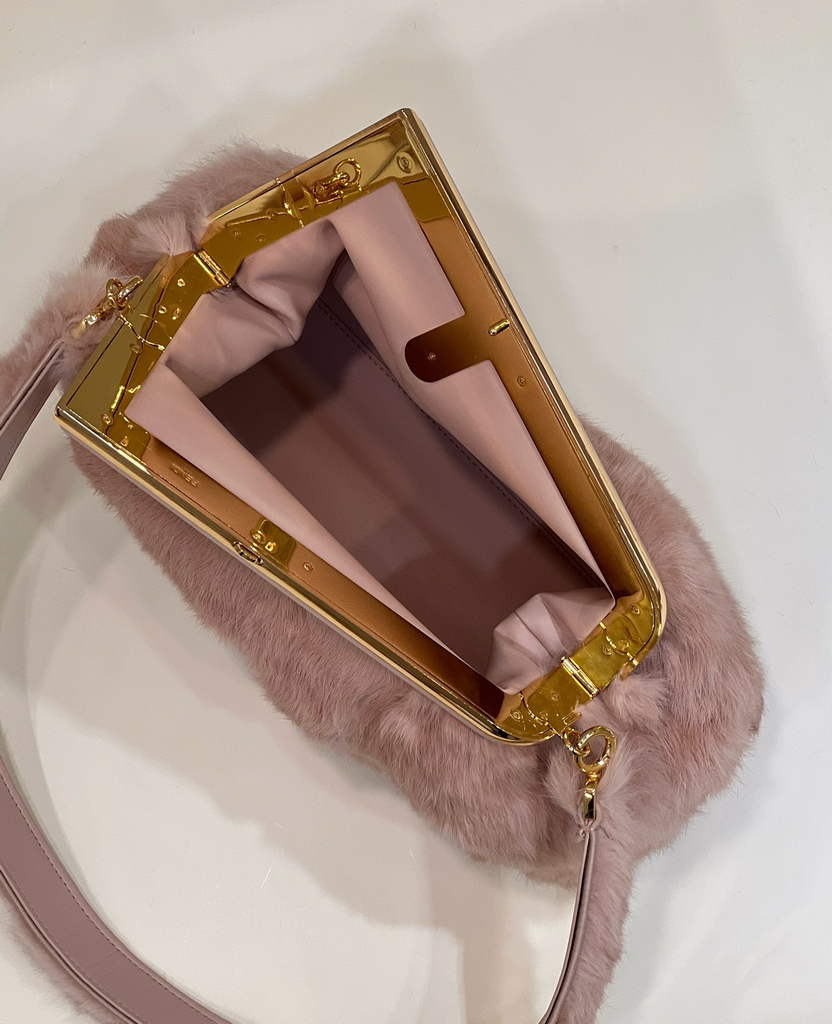 Fendi First Medium 8BP127 Pink fox fur bag - Default Title - View 9