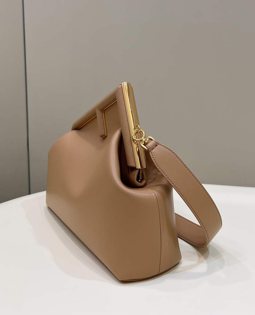 Fendi First Medium 8BP127 Dark Apricot leather bag - Default Title - View 3