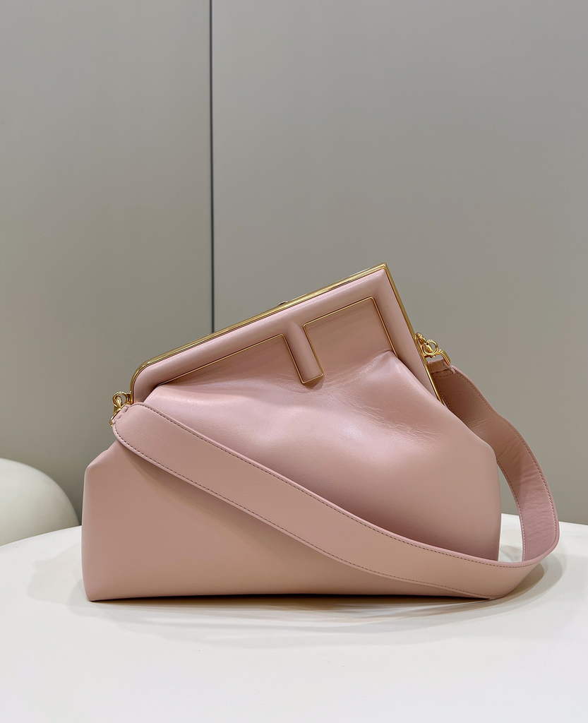 Fendi First Medium 8BP127 Pink leather bag - Default Title - View 1