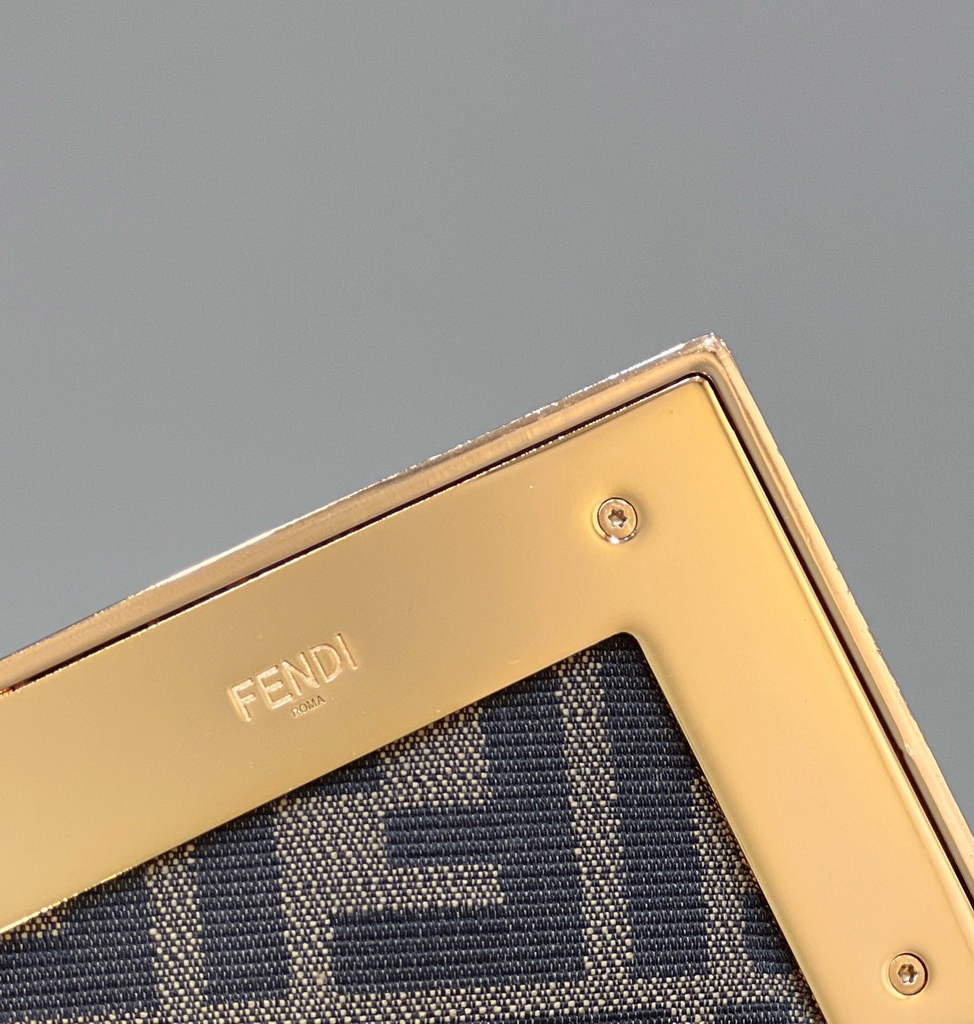 Fendi First Medium 8BP127 Gold leather bag - Default Title - View 5