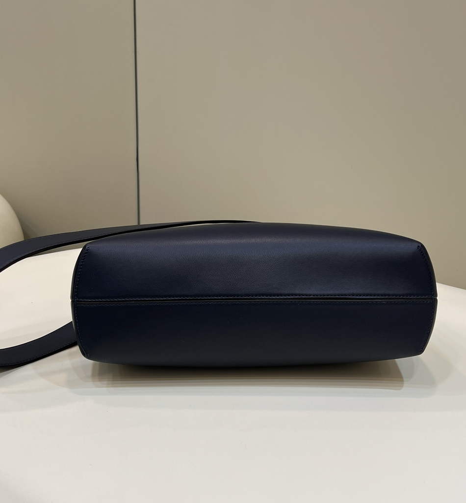 Fendi First Medium 8BP127 Navy Blue leather bag - Default Title - View 5