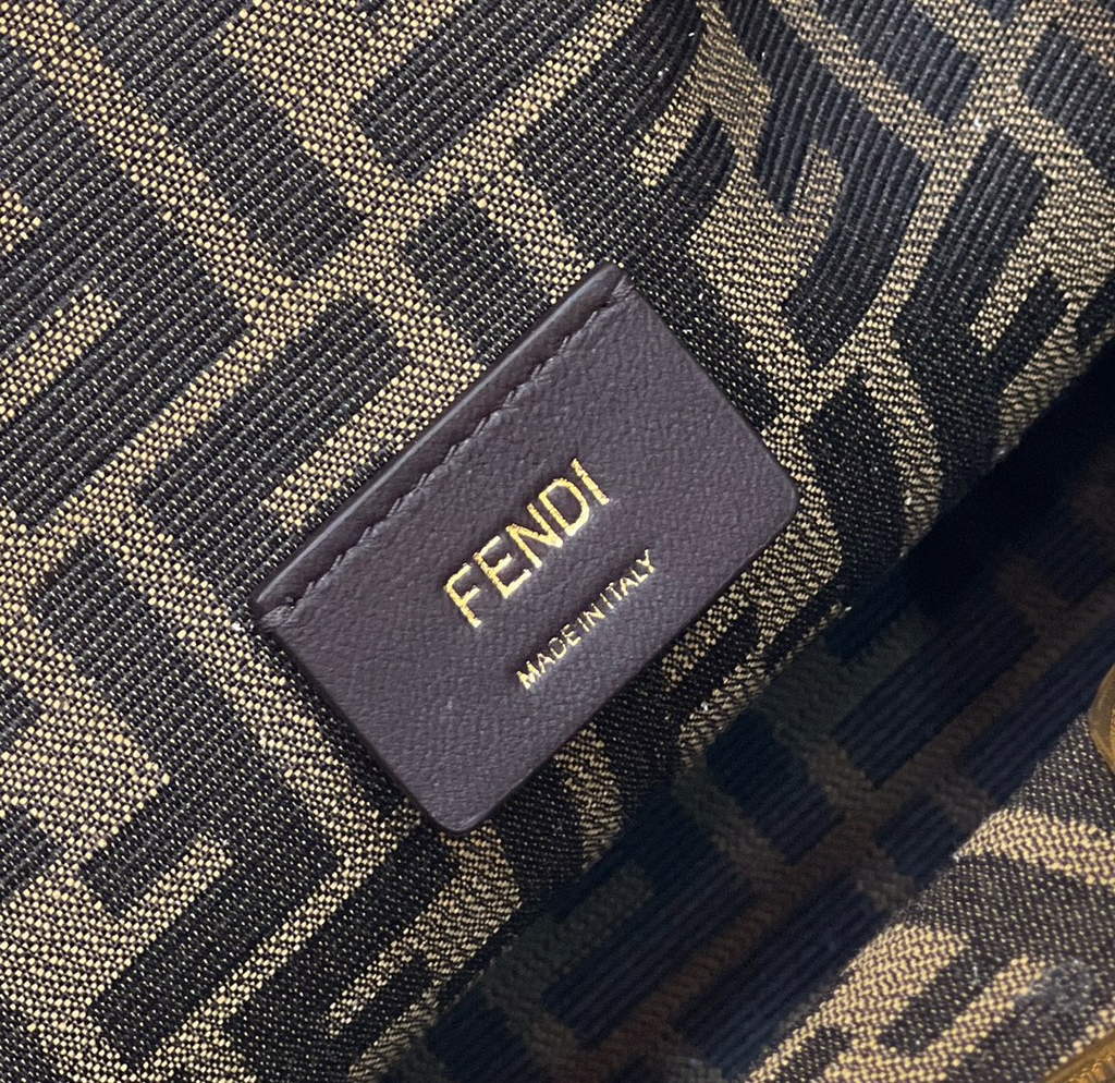 Fendi First Medium 8BP127 Gray python leather bag - Default Title - View 7