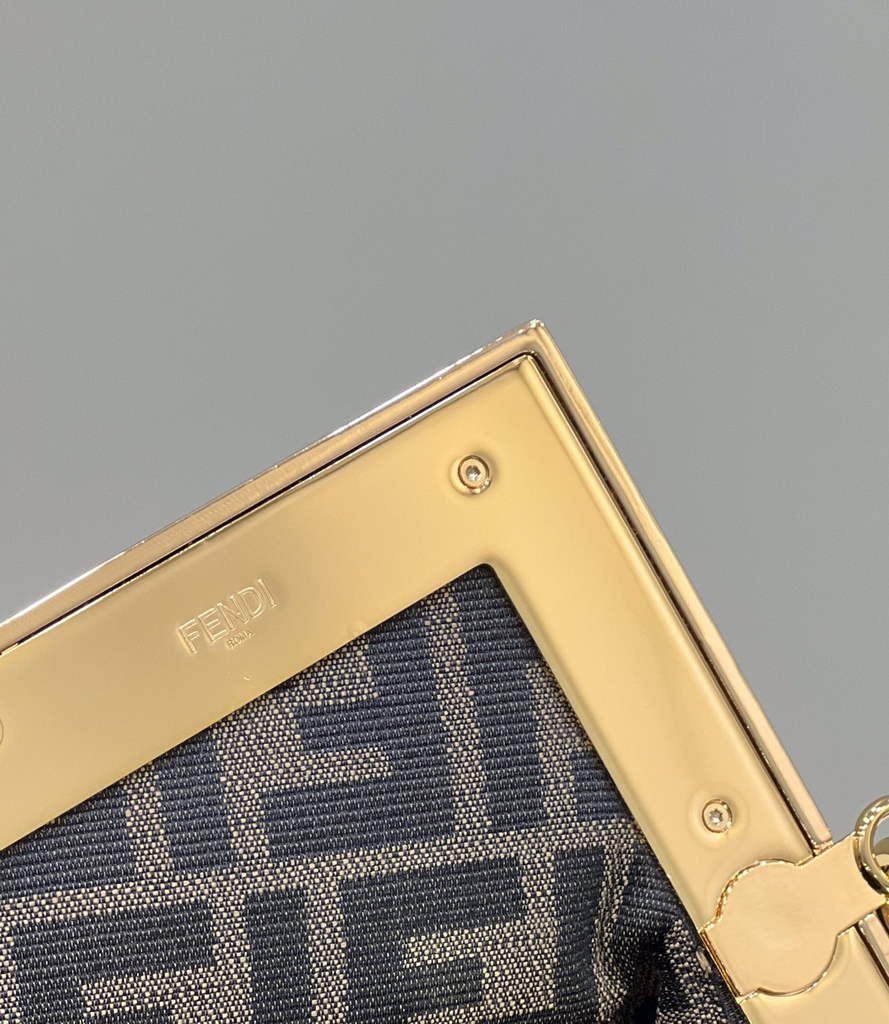 Fendi First Medium 8BP127 Coffee python leather bag - Default Title - View 6