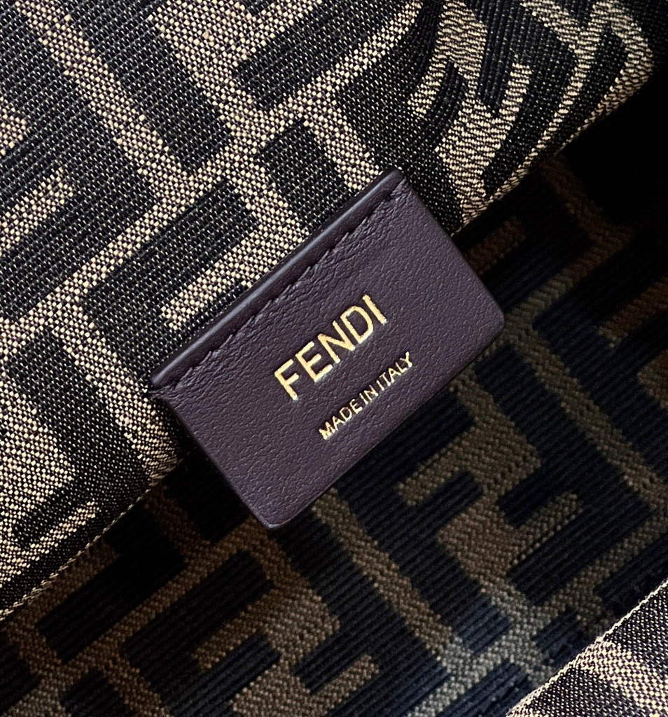 Fendi First Medium 8BP127 Khaki sheepskin bag - Default Title - View 6