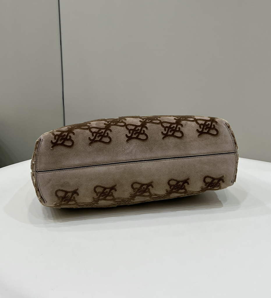 Fendi First Medium 8BP127 khaki Suede bag - Default Title - View 4