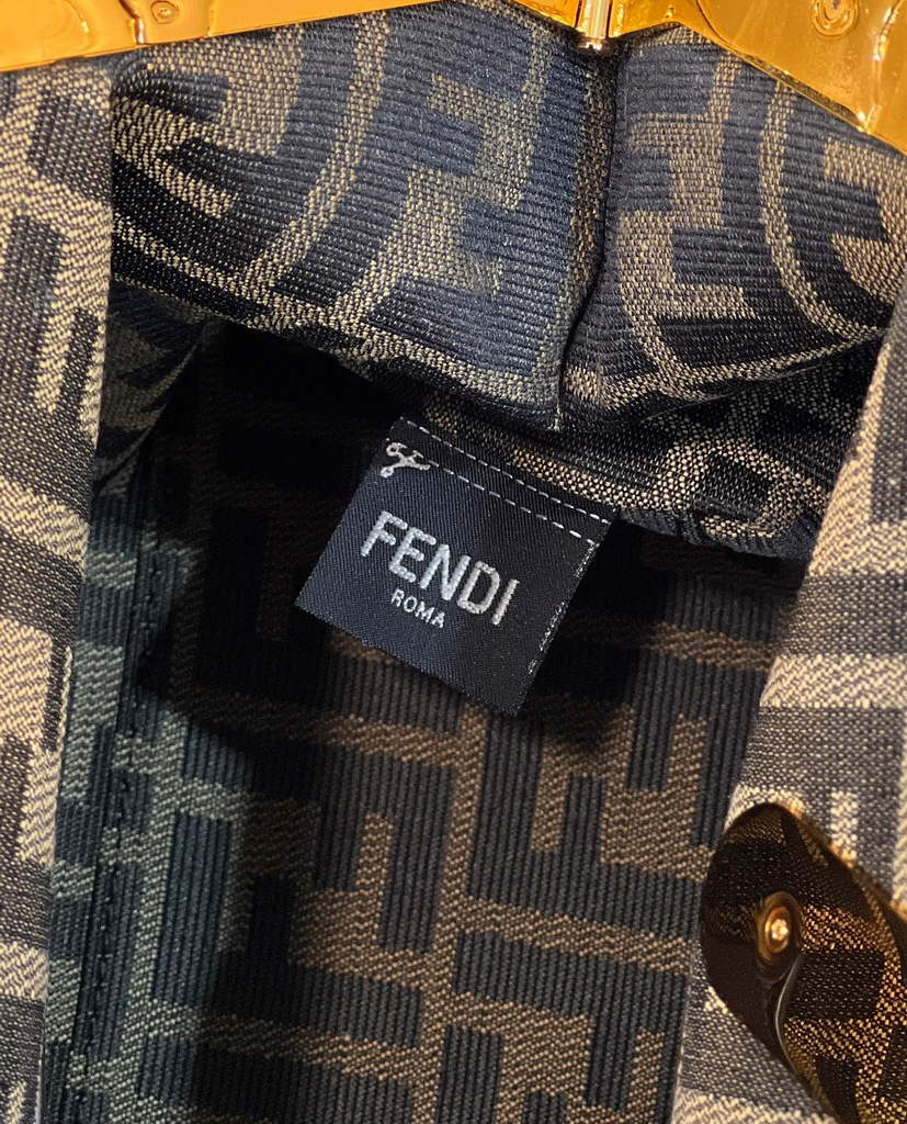 Fendi First Medium 8BP127 khaki Suede bag - Default Title - View 8