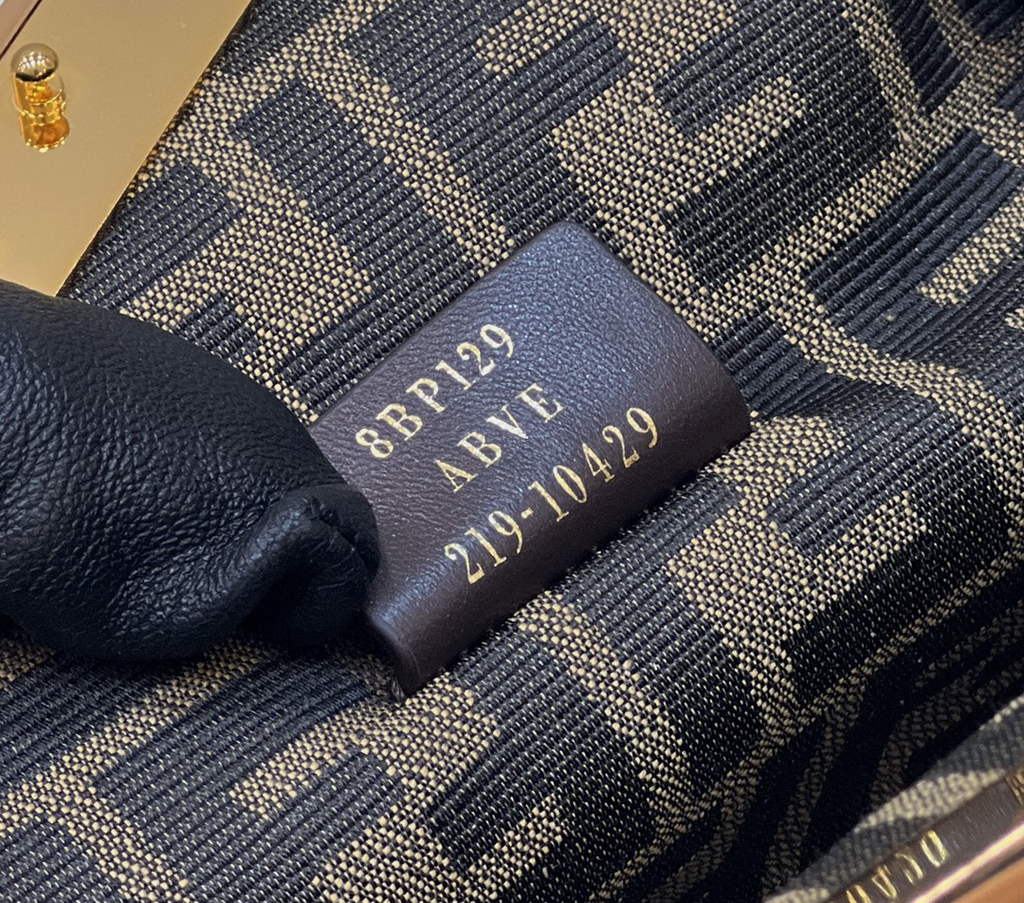 Fendi First Small 8BP129 Black python leather bag - Default Title - View 9