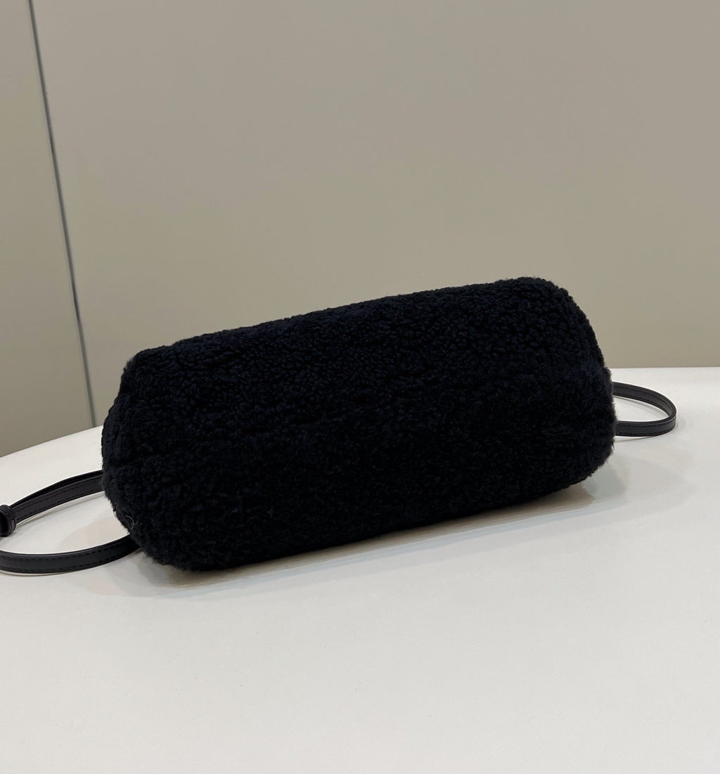 Fendi First Small 8BP129 Black sheepskin bag - Default Title - View 4