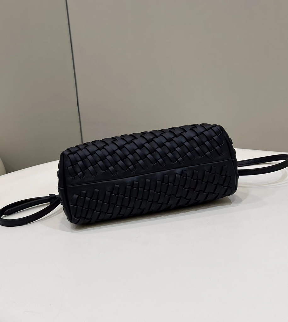 Fendi First Small 8BP129 Black braided leather bag - Default Title - View 5
