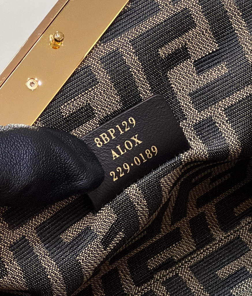 Fendi First Small 8BP129 Beige braided leather bag - Default Title - View 6