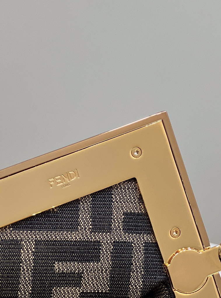 Fendi First Small 8BP129 Beige braided leather bag - Default Title - View 7