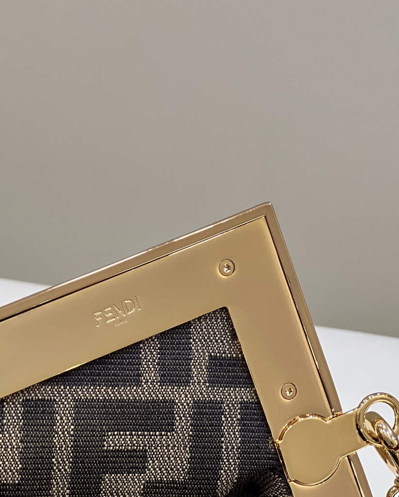 Fendi First Small 8BP129 Pink braided leather bag - Default Title - View 6