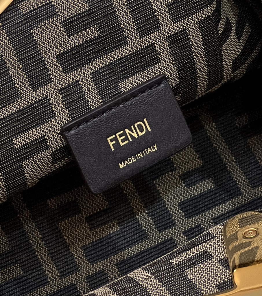 Fendi First Small 8BP129 Pink braided leather bag - Default Title - View 7