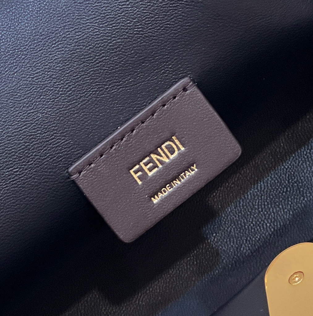 Fendi First Small 8BP129 Brown FF leather bag - Default Title - View 5
