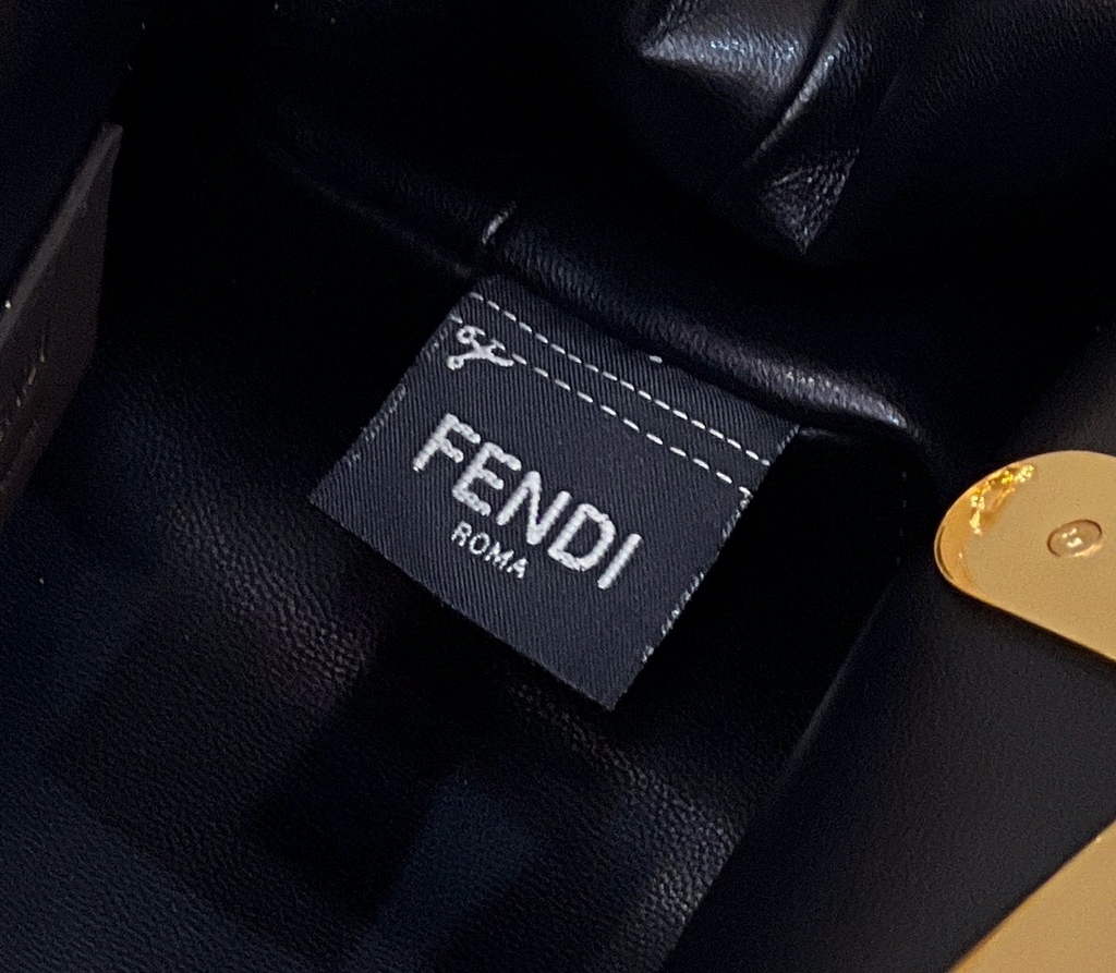 Fendi First Small 8BP129 Brown FF leather bag - Default Title - View 7