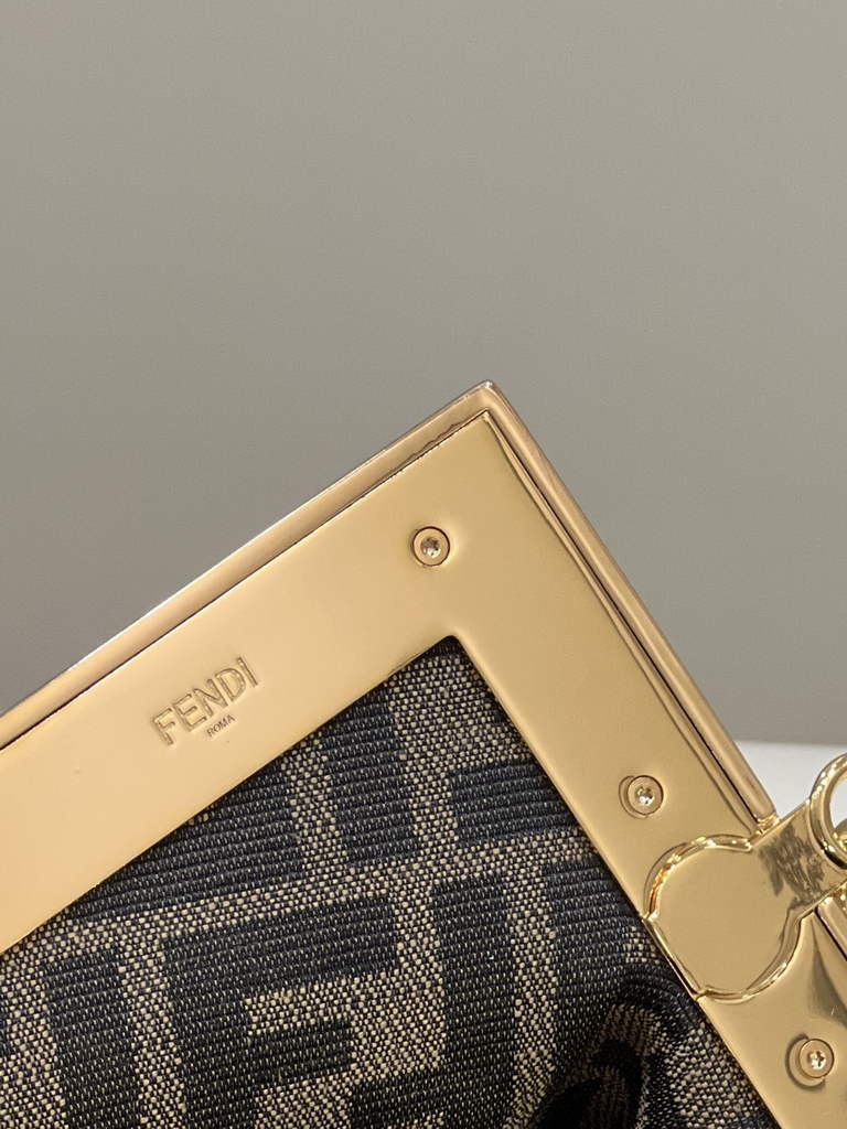 Fendi First Small 8BP129 Dark Brown leather bag - Default Title - View 5