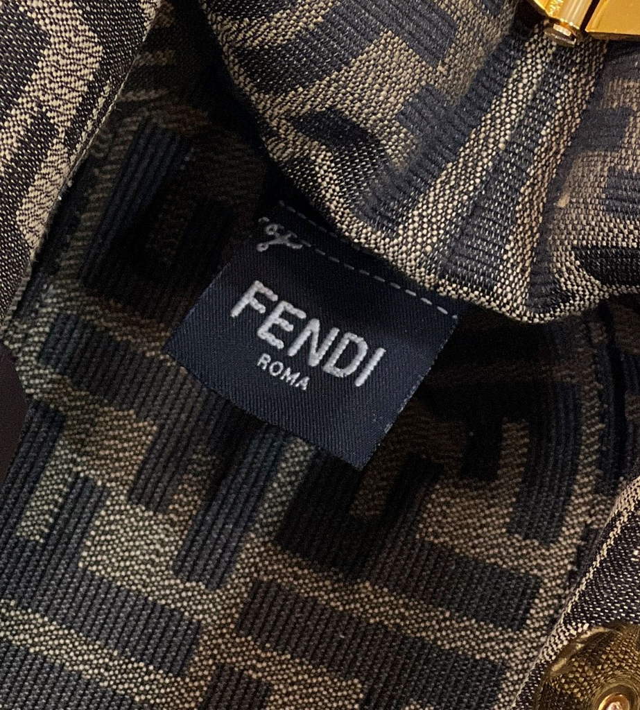 Fendi First Small 8BP129 Gold-colored leather sequinned bag - Default Title - View 8