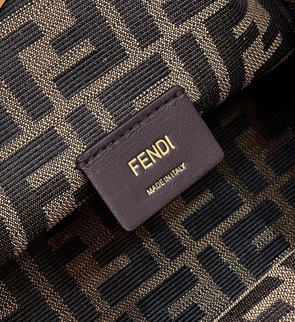 Fendi First Small 8BP129 khaki sheepskin bag - Default Title - View 7