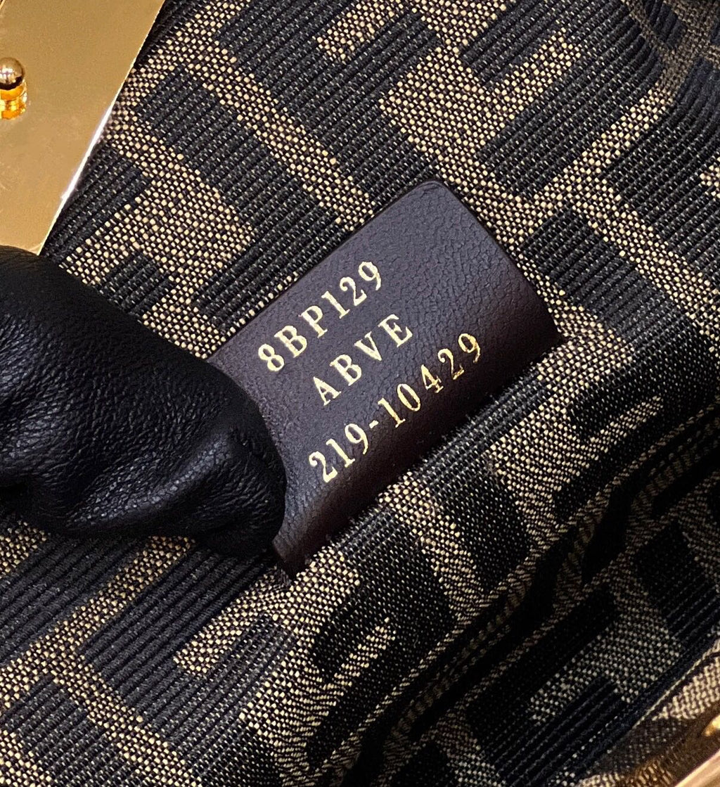 Fendi First Small 8BP129 khaki sheepskin bag - Default Title - View 8