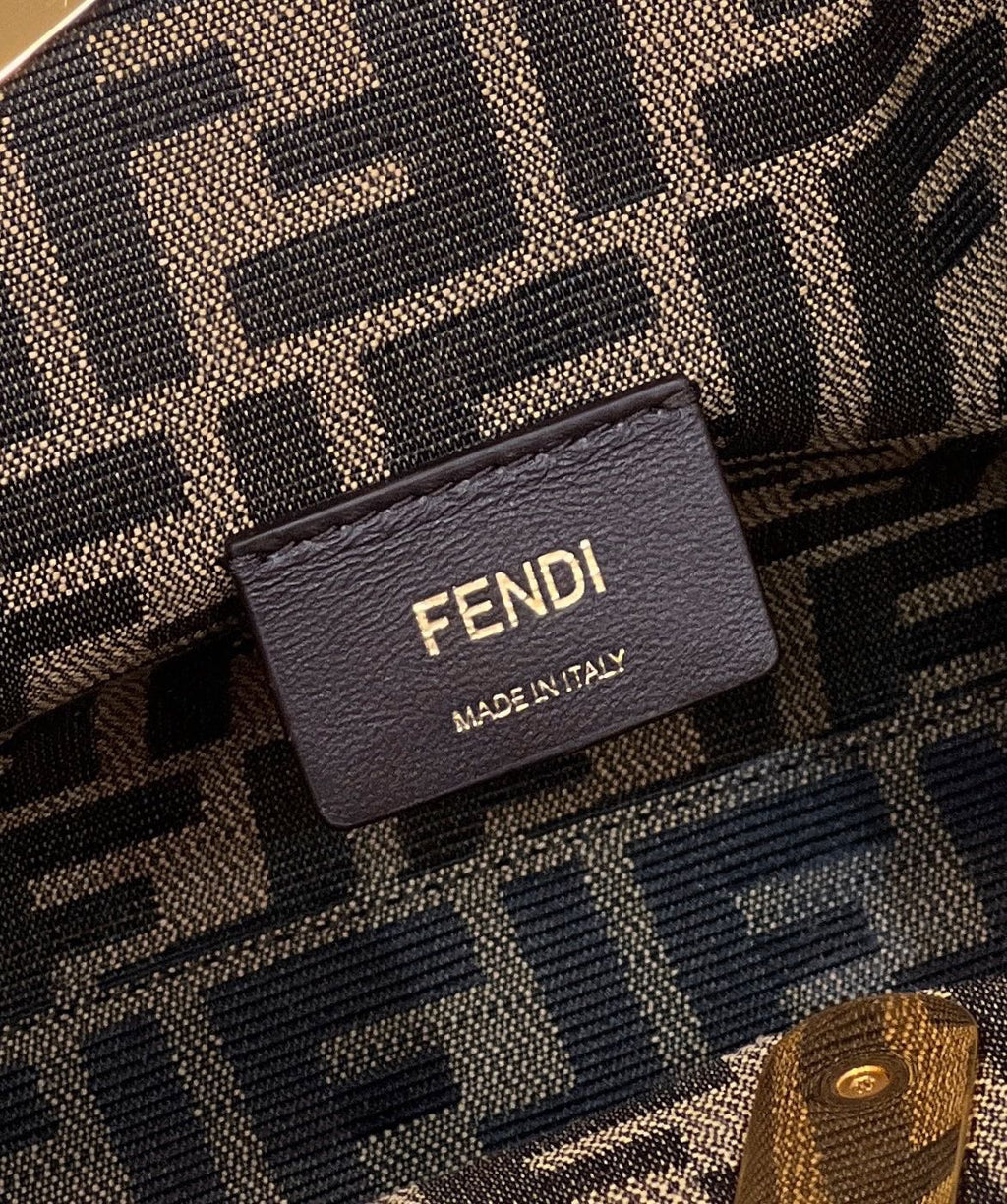 Fendi First Small 8BP129 khaki Suede bag - Default Title - View 7