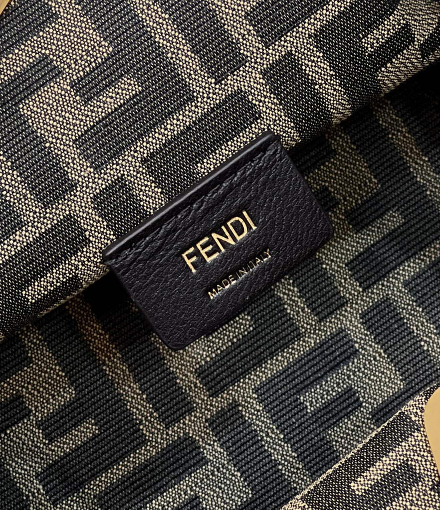 Fendi First Small 8BP129 Pink leather and python leather bag - Default Title - View 7
