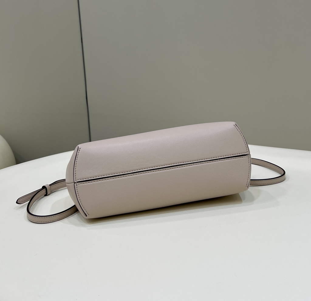 Fendi First Small 8BP129 Beige leather and python leather bag - Default Title - View 5