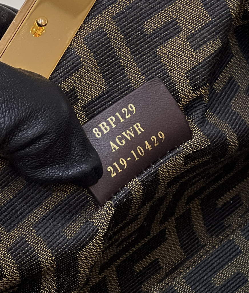 Fendi First Small 8BP129 Black leather and python leather bag - Default Title - View 8