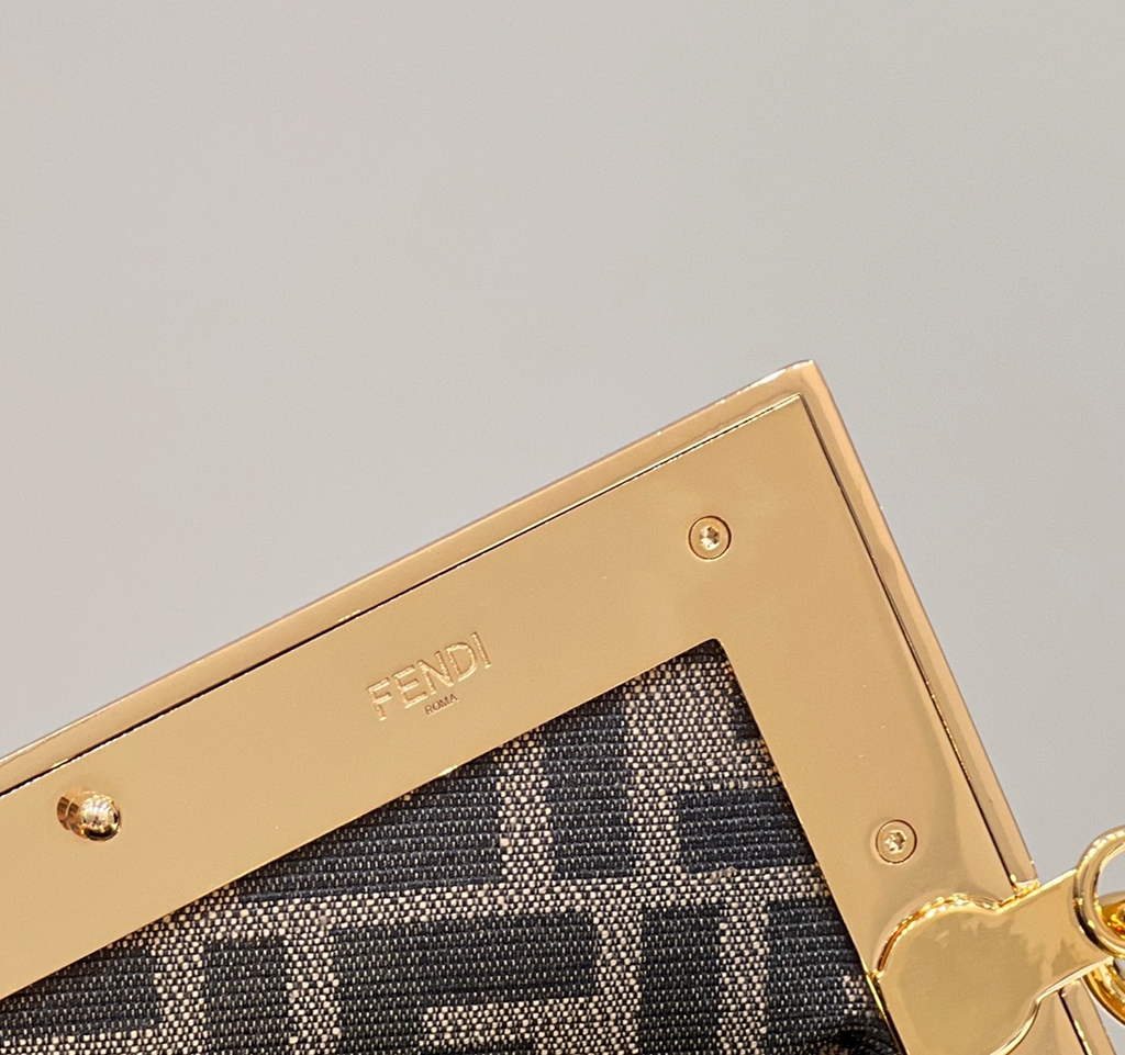 Fendi First Small 8BP129 Brown leather bag - Default Title - View 8