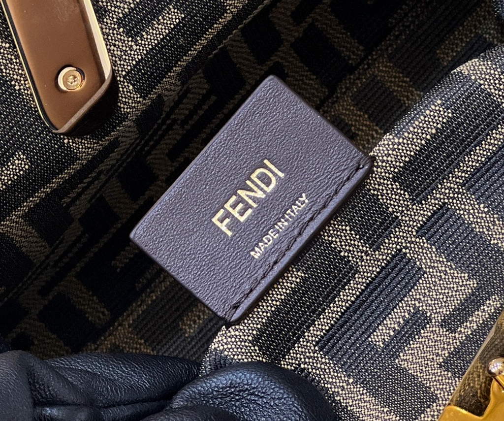 Fendi First Small 8BP129 Brown leather bag - Default Title - View 10