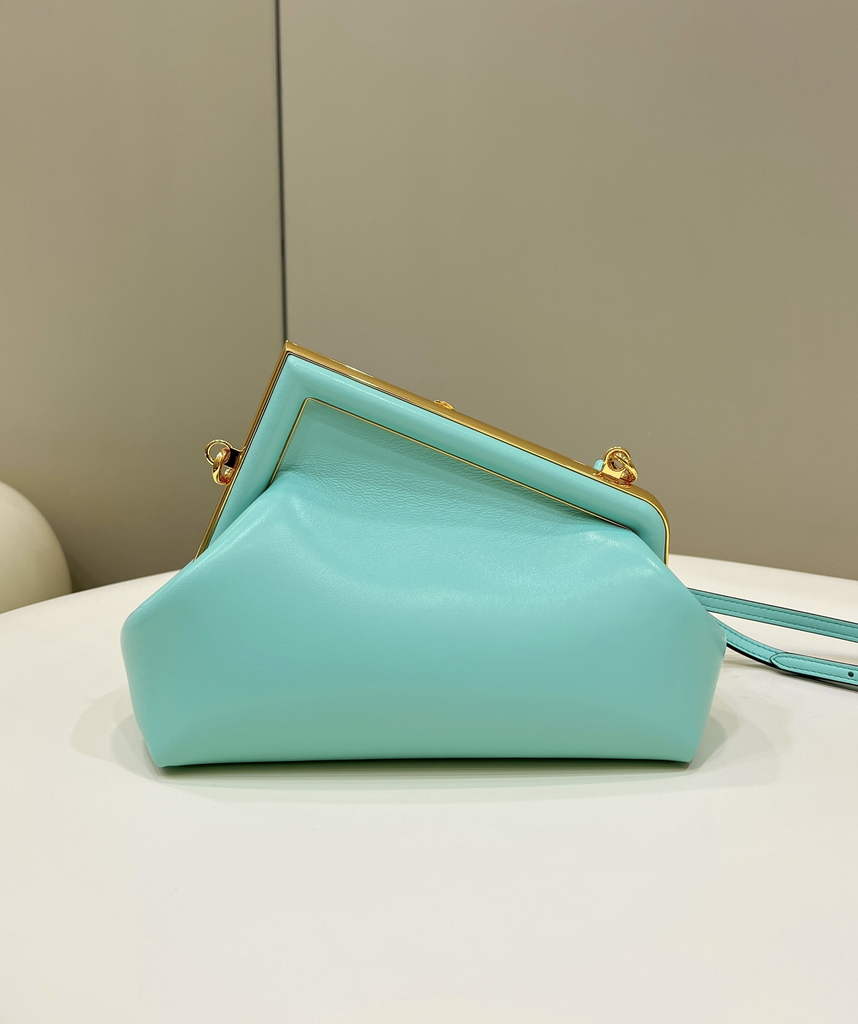 Fendi First Small 8BP129 Blue Green leather bag - Default Title - View 2