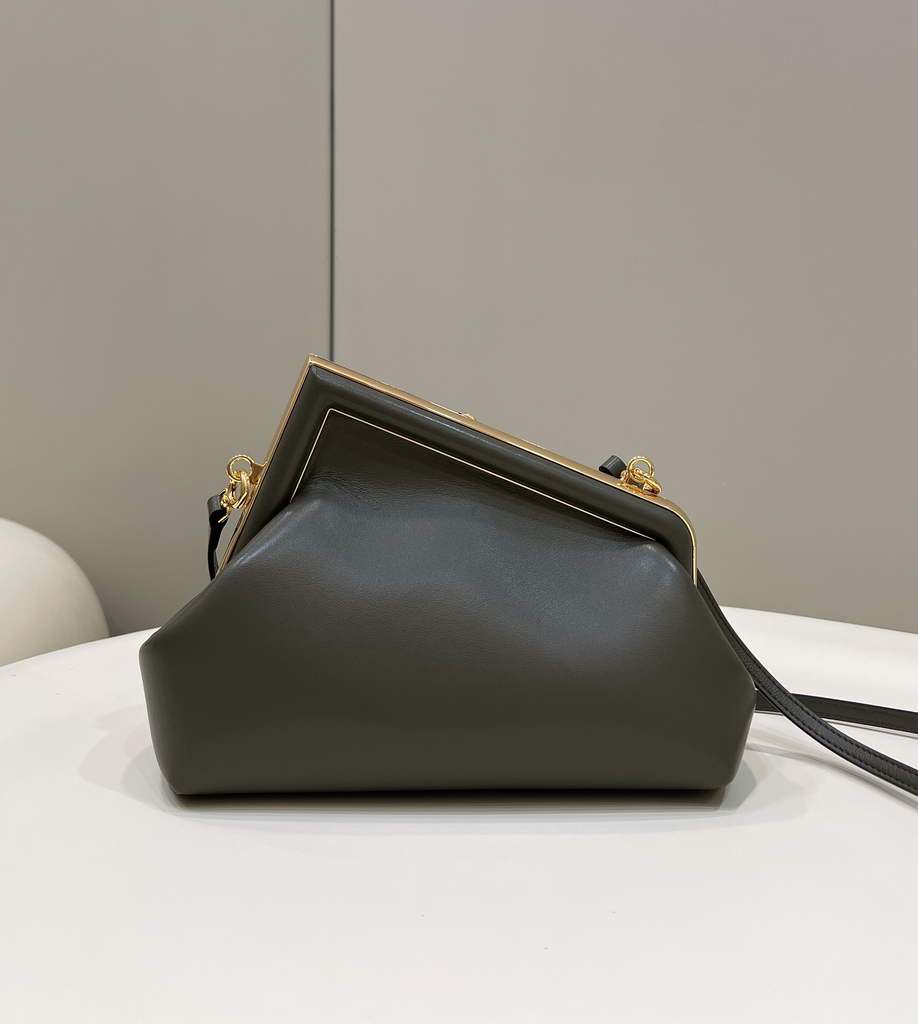 Fendi First Small 8BP129 Dark Green leather bag - Default Title - View 2