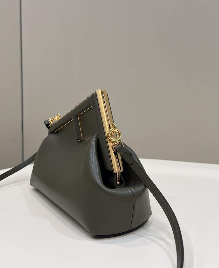 Fendi First Small 8BP129 Dark Green leather bag - Default Title - View 3