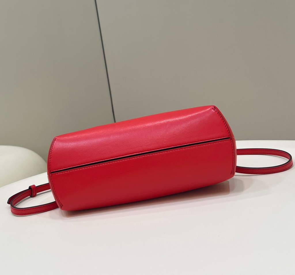 Fendi First Small 8BP129 Red leather bag - Default Title - View 4