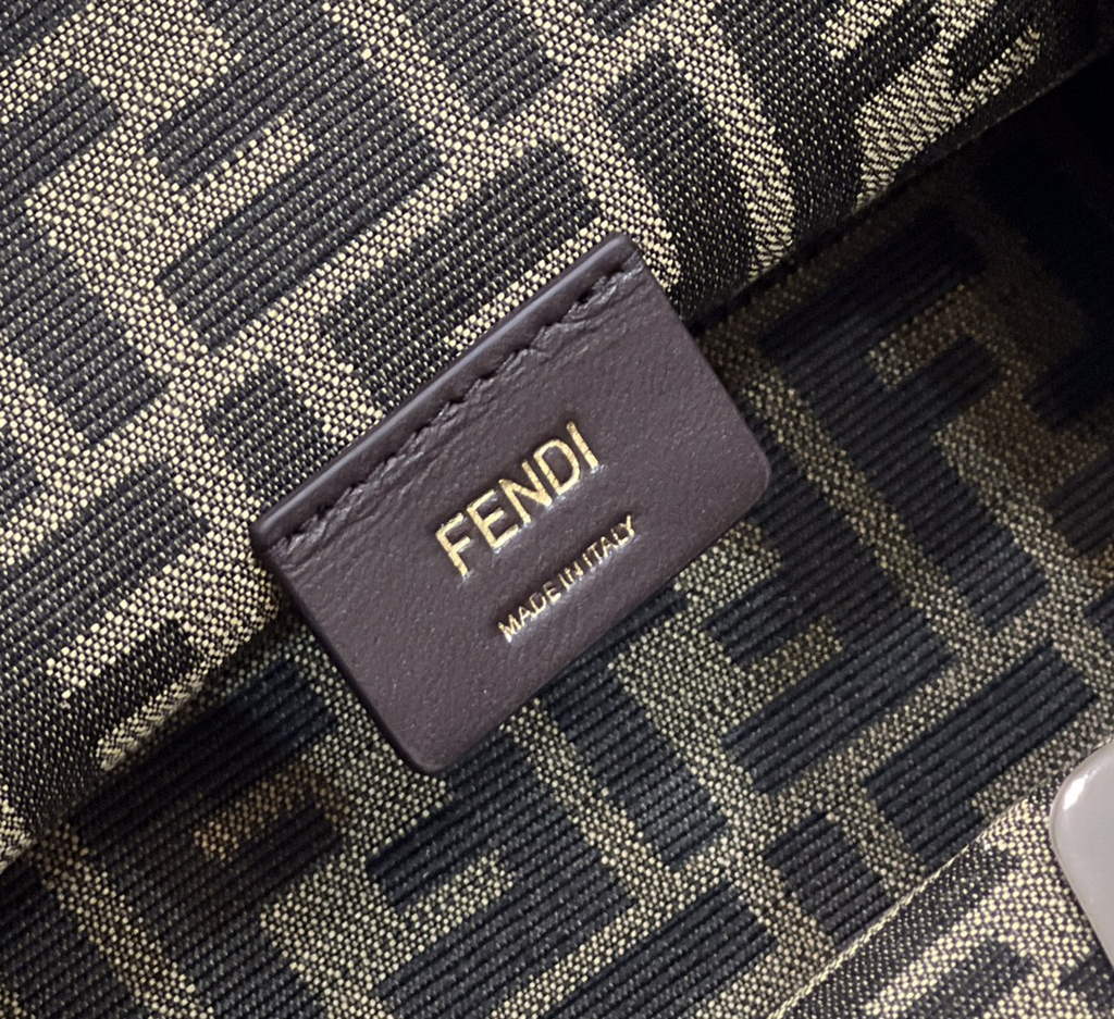 Fendi First Small 8BP129 Silver leather bag - Default Title - View 7