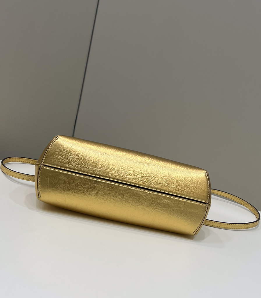 Fendi First Small 8BP129 Gold leather bag - Default Title - View 4