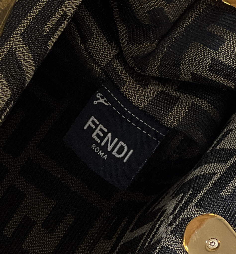 Fendi First Small 8BP129 Gold leather bag - Default Title - View 8