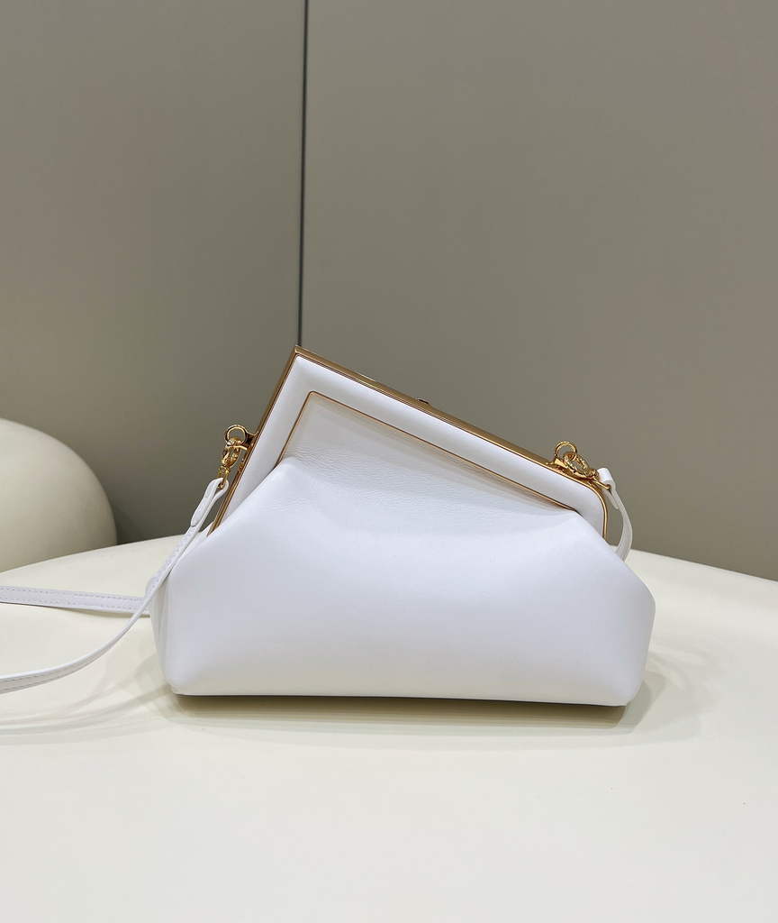 Fendi First Small 8BP129 White leather bag - Default Title - View 2
