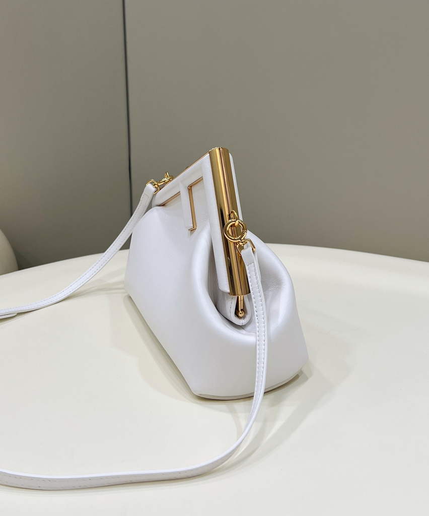 Fendi First Small 8BP129 White leather bag - Default Title - View 4